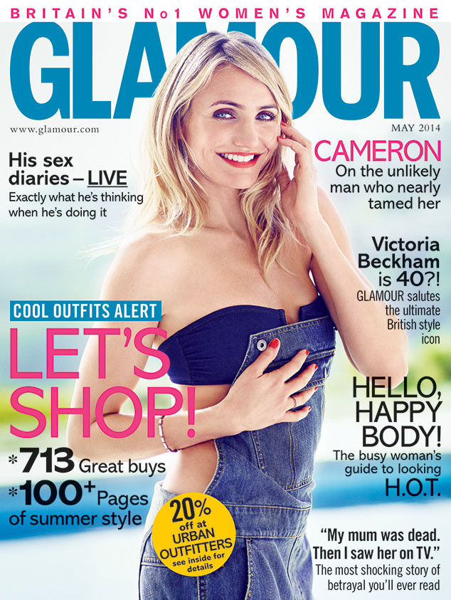 Камерон Диаз для Glamour UK, май 2014
