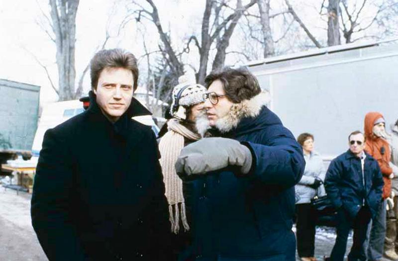 Кристофер Уокен и Дэвид Кроненберг на съемках фильма "Мертвая зона", 1983 год