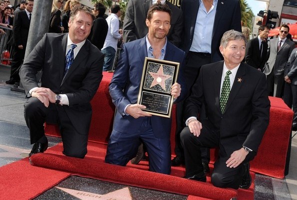 Звезда Хью Джекмана на Аллее славы в Голливуде