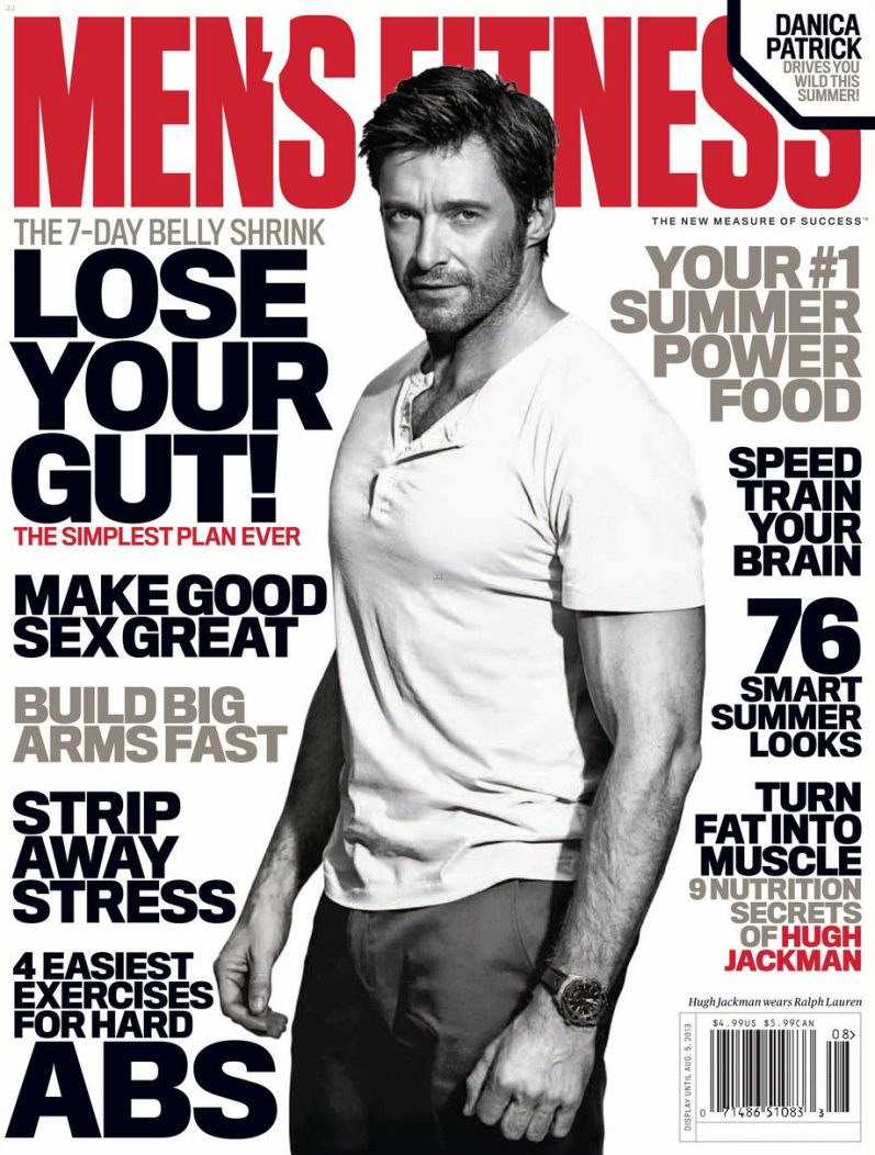 Хью Джекман для летнего выпуска журнала Men's Fitness (июль\август 2013)
