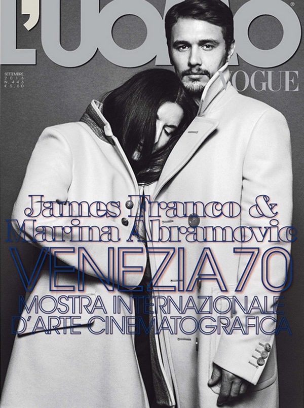 Джеймс Франко и Марина Абрамович для L’Uomo Vogue, сентябрь 2013