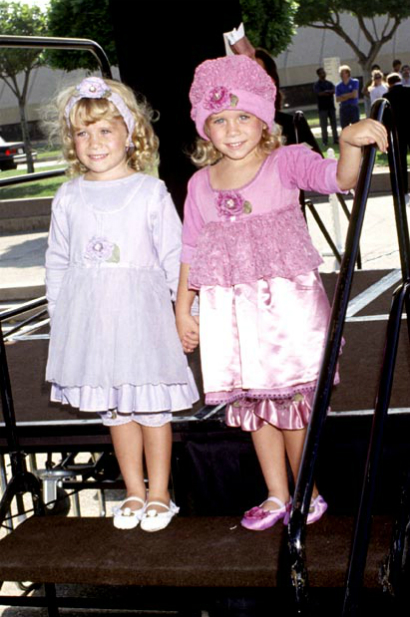 Мэри-Кейт и Эшли Олсен в детстве