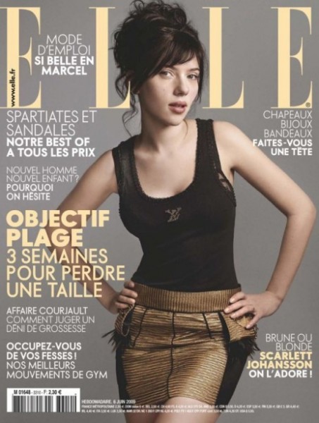 Скарлетт Йоханссон без макияжа во французском Elle