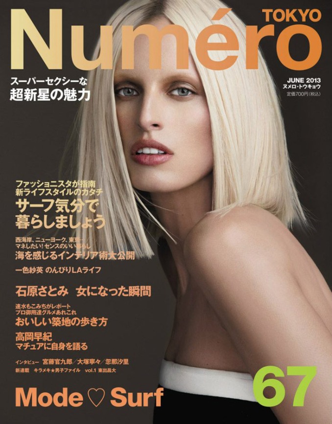 Каролина Куркова для июньского NUMÉRO TOKYO #67 (2013)