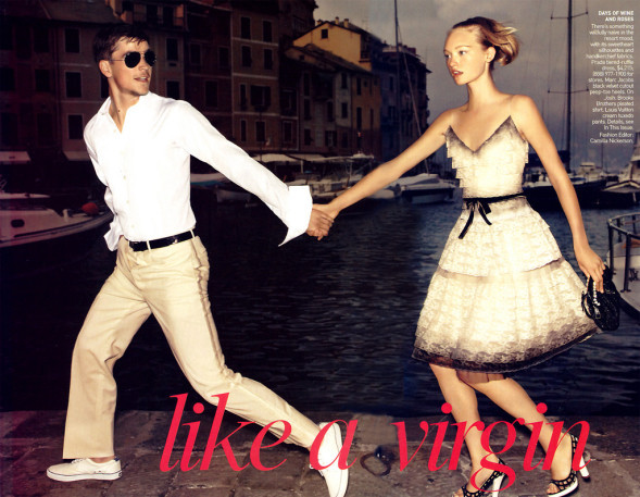Джемма Ворд и Джош Хартнетт для Vogue US