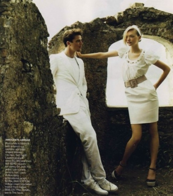 Джемма Ворд и Джош Хартнетт для Vogue US