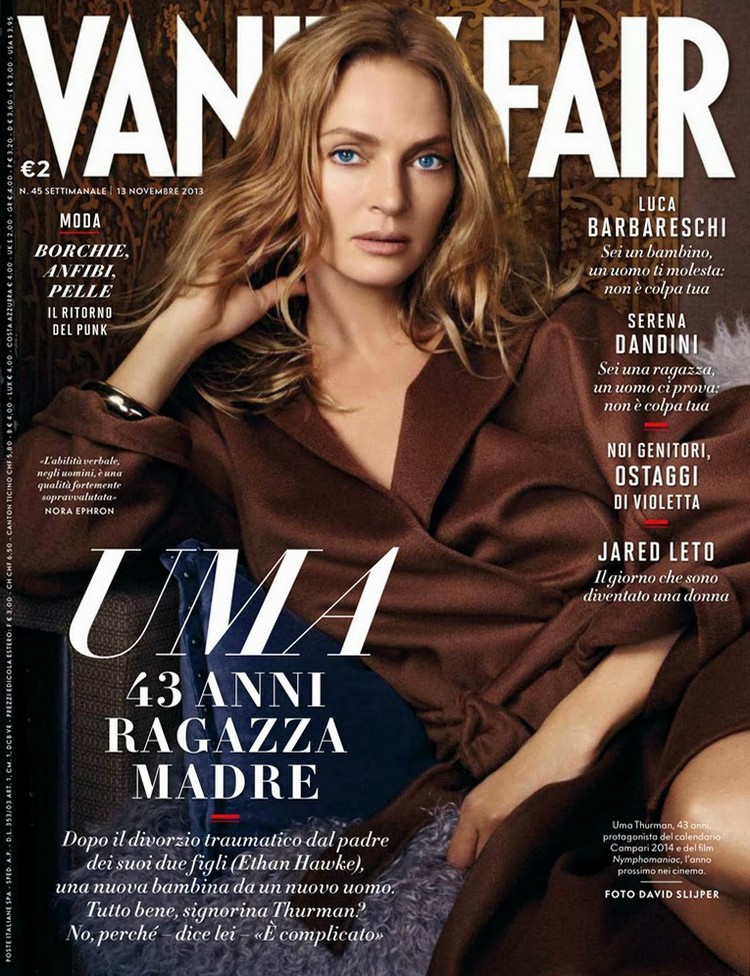 Ума Турман для Vanity Fair Italy, ноябрь 2013