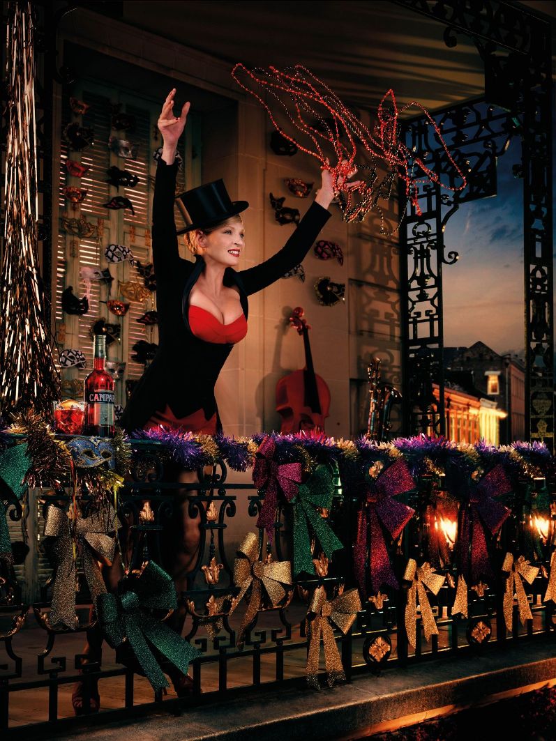 Ума Турман в фотосессии для Campari Calendar 2014