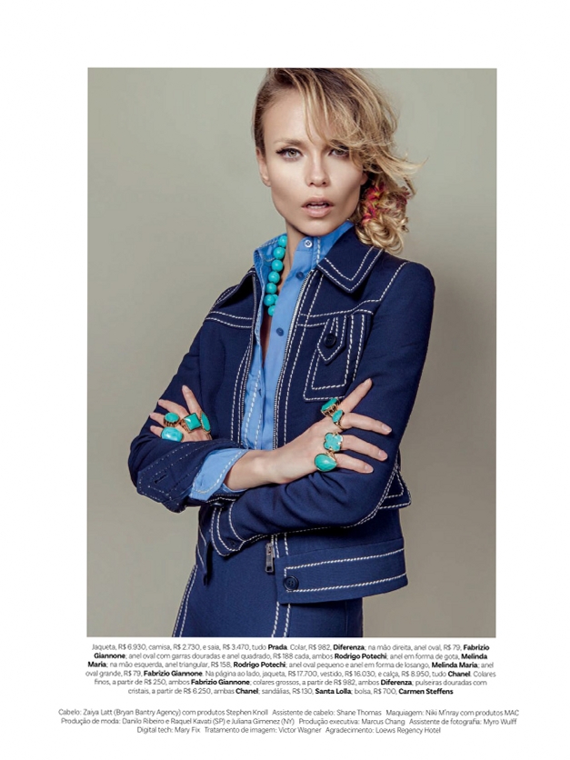 Наташа Поли для Vogue Brasil, февраль 2015