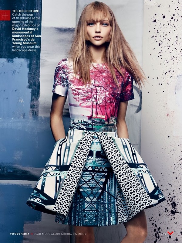 Саша Пивоварова для Vogue US, ноябрь 2013