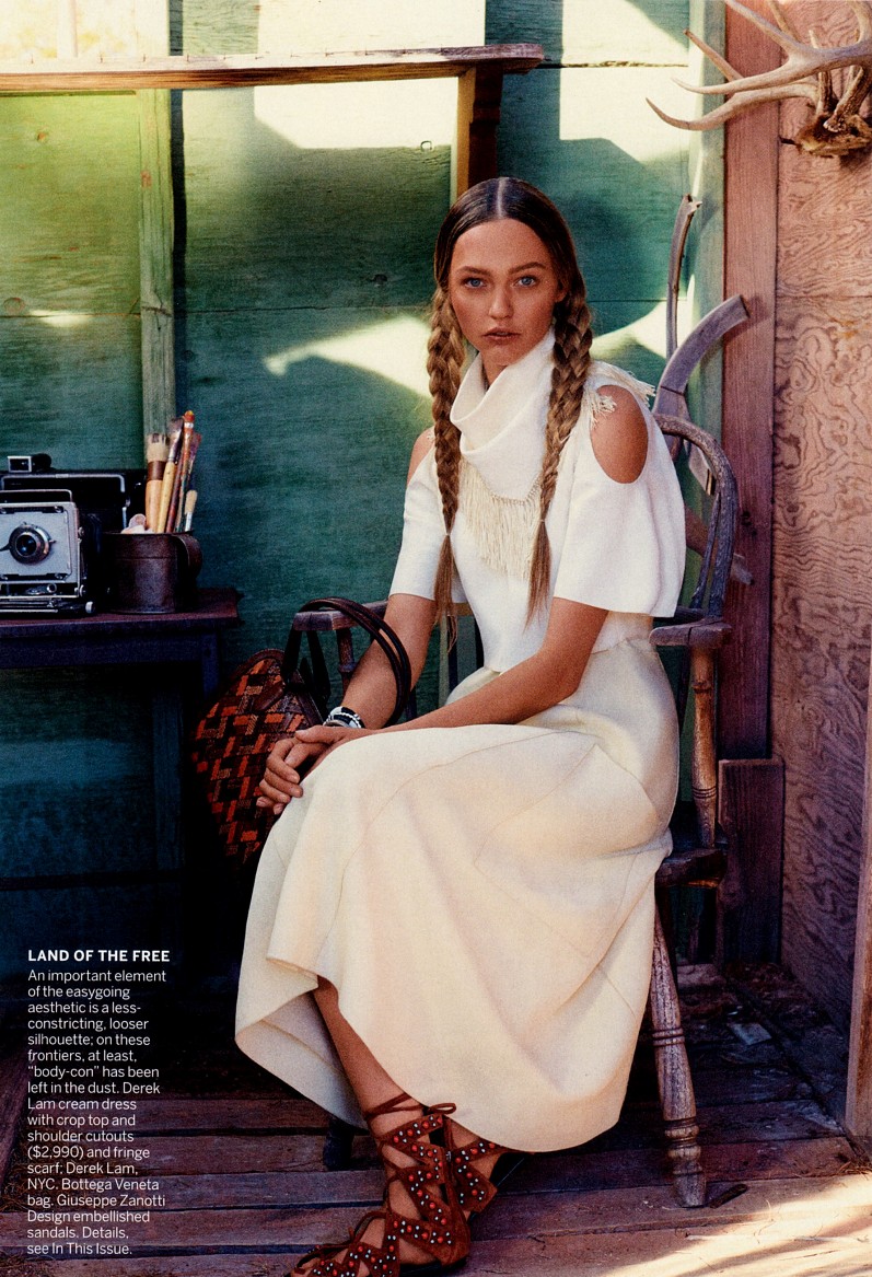 Саша Пивоварова для Vogue USA, февраль 2014