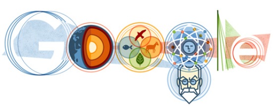 Владимир Вернадский на праздничном логотипе Google