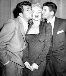 Дин Мартин, Мэрилин Монро и Джерри Льюис, 1955 год