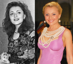 Анжелика Варум в 1993 году и в 2009 году