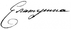 Автограф Екатерины II