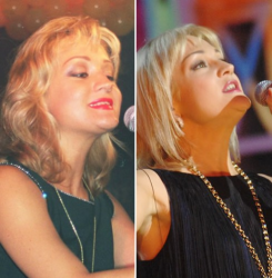 Таня Буланова в 1996 году и 2009 году