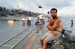 Френсис Форд Коппола на съемках фильма "Апокалипсис сегодня", 1978 год