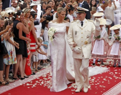 Венчание Альберта II и Шарлин Уиттсток