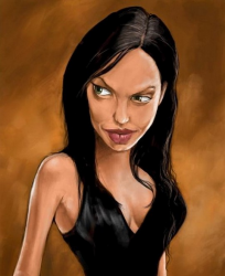 Карикатуры на Анджелину Джоли