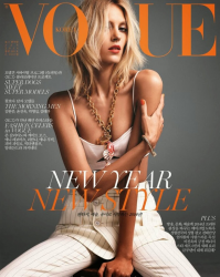 Аня Рубик для Vogue Korea, январь 2014