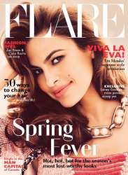 Ева Мендес для Flare Magazine, май 2014