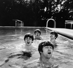 The Beatles во время первой поездки в США, 1964 год